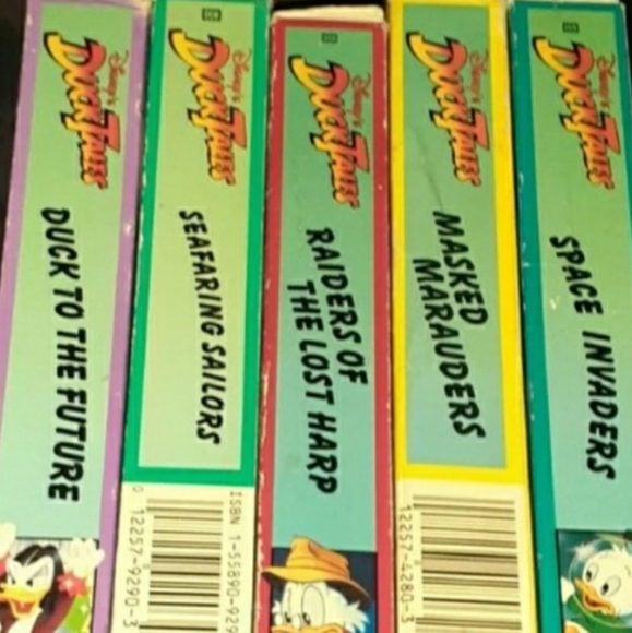 5 Ducktales Disney VHS Bundle Lot Vintage 90s - Picture 2 of 2